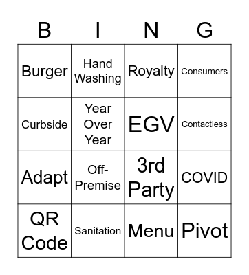 CCO-19 BINGO Card