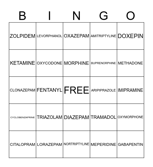 BOO BINGO Card