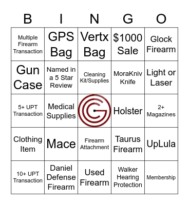 OGC Sales Bingo Card