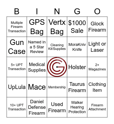 OGC Sales Bingo Card