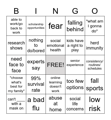 BV Board Meeting 8/18/2020 Bingo Card