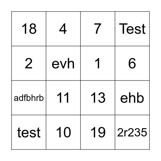 LMSA NE Conference 2020 Bingo Card