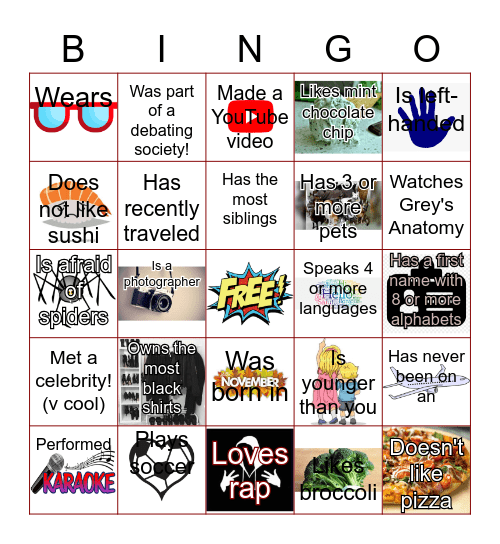 Find Someone Who... Bingo Card