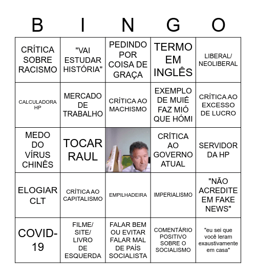 AULA DO EDISON Bingo Card