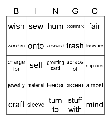Lesson.23 Bingo Card