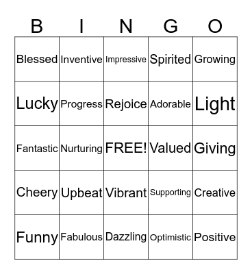 Saturday Bingo Card