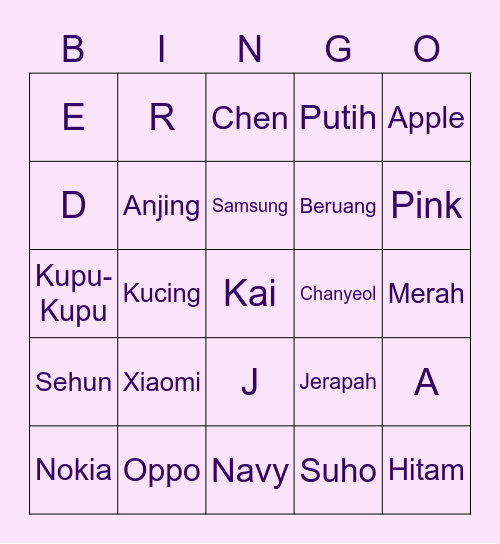 ABBY Bingo Card