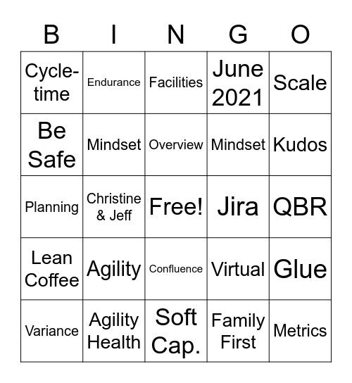 August 2020: APDP All-Hands BINGO Card