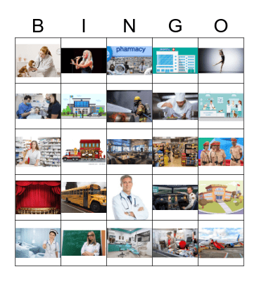 Occupation Bingo Card