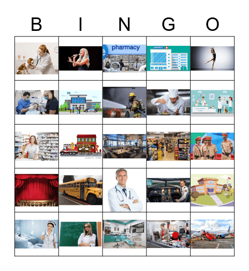 Occupation Bingo Card