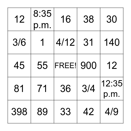 HALLOWEEN BINGO Card