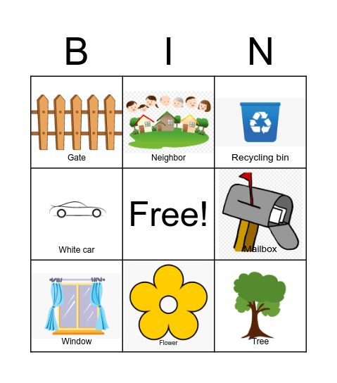 Outdoor Bingo Card