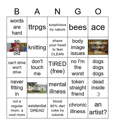 raisins? Bingo Card