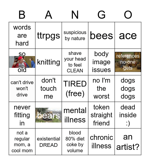 raisins? Bingo Card