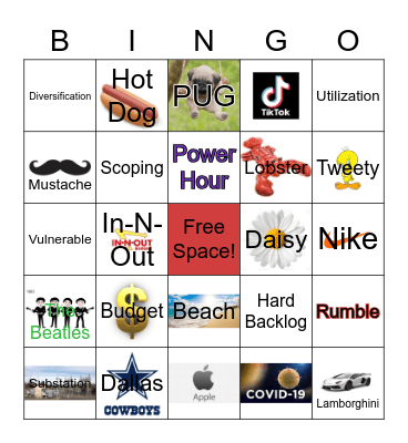 Substation BINGO Card