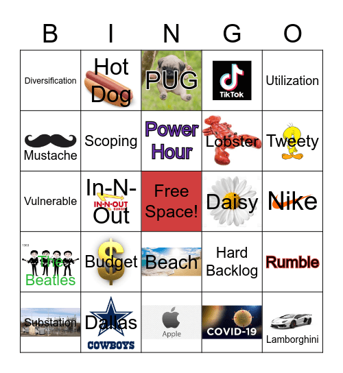 Substation BINGO Card