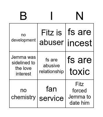 fs antis bingo Card