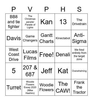 2637 Welcome Back Bingo Card