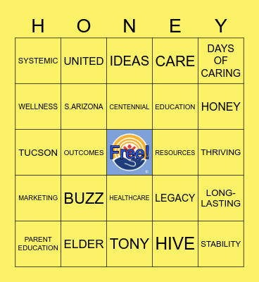 2020 UNITED WAY Bee- I-N-G-O Bingo Card