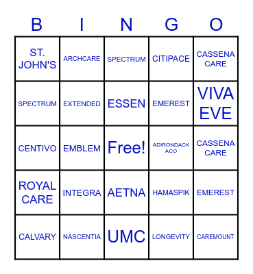MAZARS BINGO Card