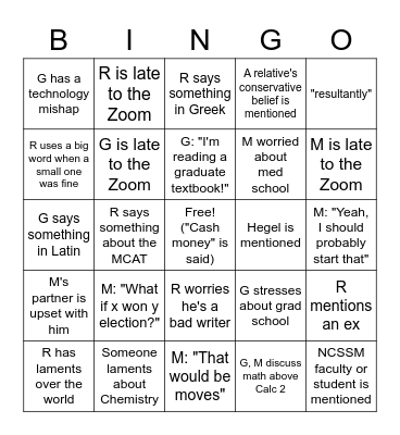 I Tre Idioiti BINGO Card