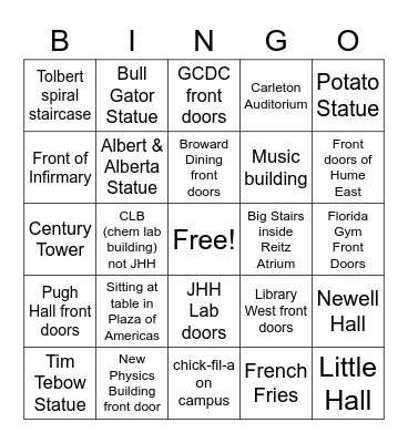 Tolbert Picture Bingo Card