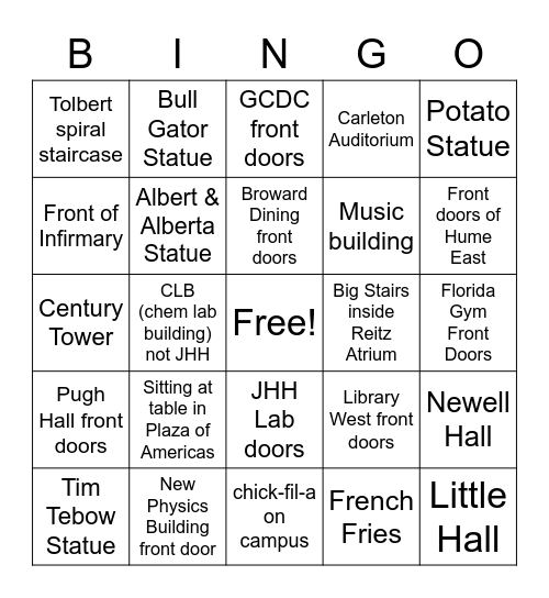 Tolbert Picture Bingo Card