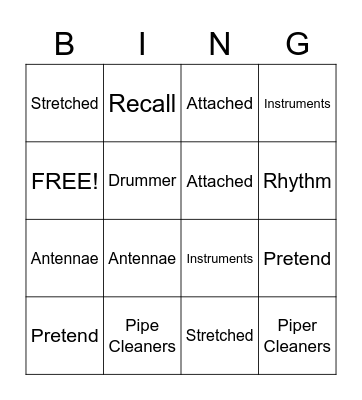 Pages 35-37 Bingo Card