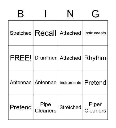 Pages 35-37 Bingo Card