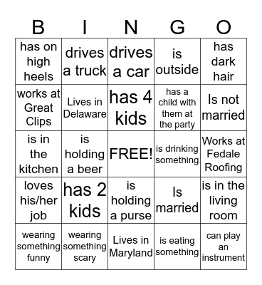 Happy Halloween! Bingo Card