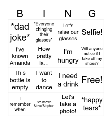 I heard.... Bingo Card