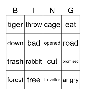 The Celver Rabbit Bingo Card