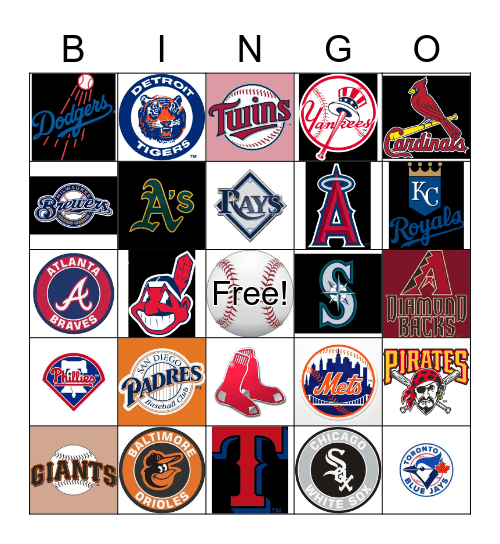 Baseball Bingo Card