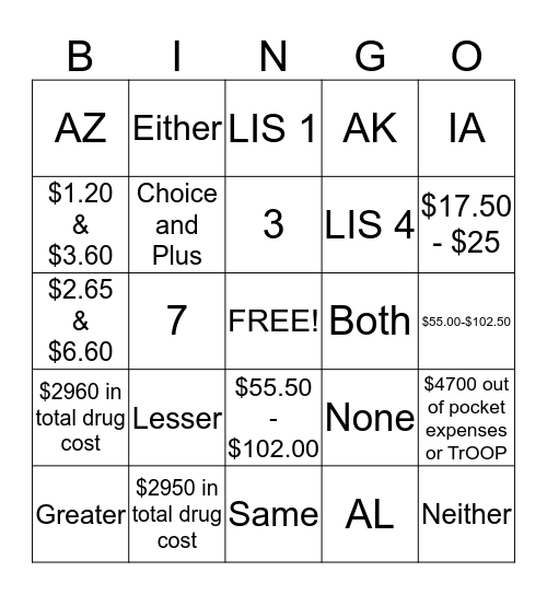 2015 AEP Fun! Bingo Card