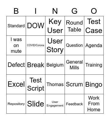 OMP Bingo! Bingo Card