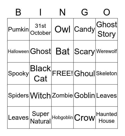 Rise Bingo Card