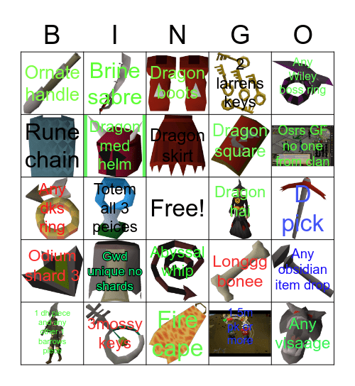 PVM BINGO Card