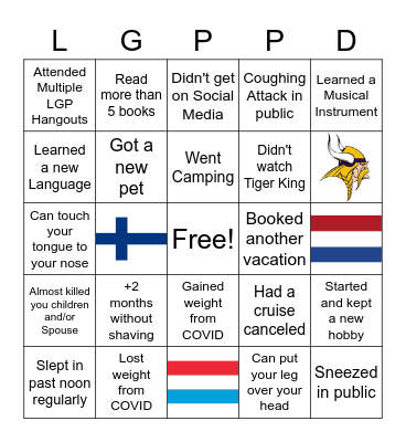 LGP IceBreaker Bingo Card