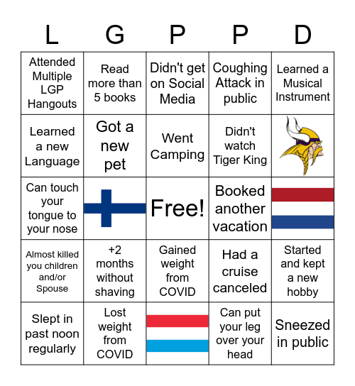 LGP IceBreaker Bingo Card