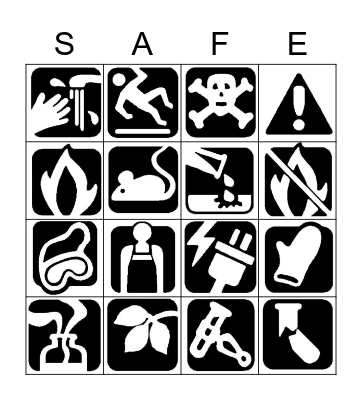 lab safety Bingo Card