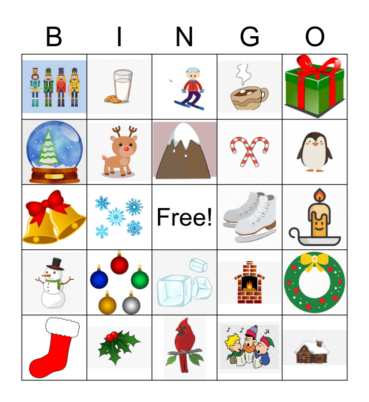 Winter Wonderland Bingo Card