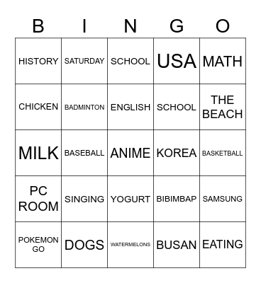 FIND SOMEONE WHO LIKES ________. Bingo Card
