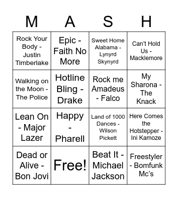 203 Bingo Card