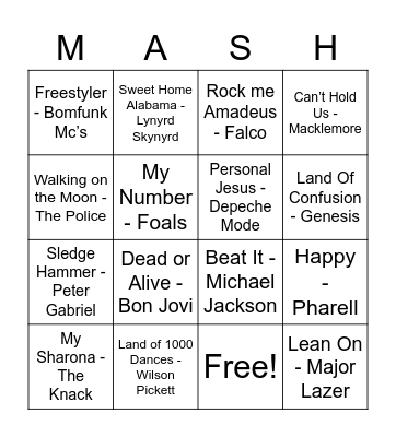 208 Bingo Card