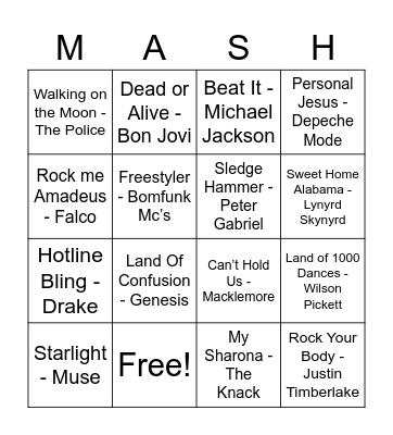 212 Bingo Card