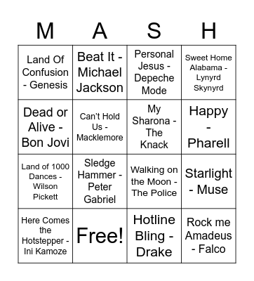 214 Bingo Card