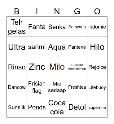Yeri Bingo Card