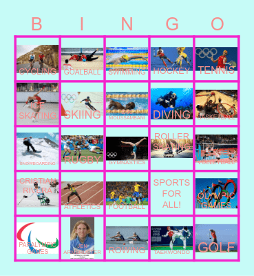 SPORTS FOR ALL! Bingo Card