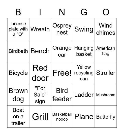 Londontowne Bingo Card