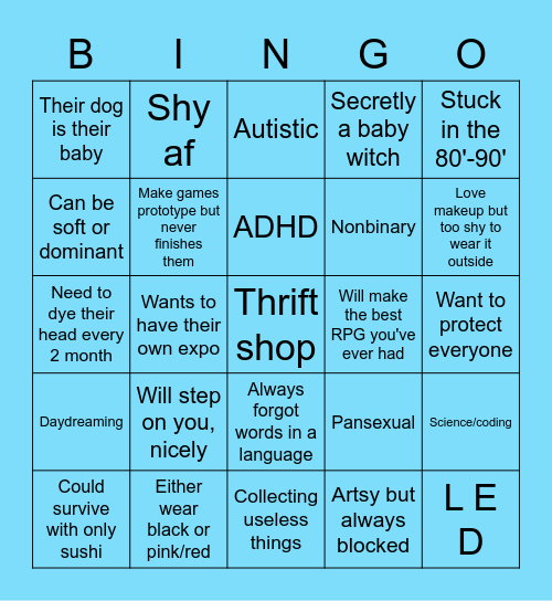 Binden Bingo Card